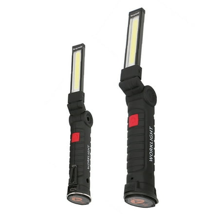 

Aousin COB LED Flashlight Rechargeable Work Camping Folding Night Light (2pcs)