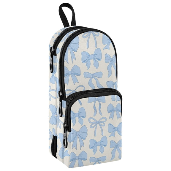 ALAZA Blue Bows Pencil Case Pen Pouch Stationery Organizer Bag