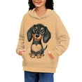 thumbnail image 4 of DISNIMO Cute Dachshund Dachshund Hoodie for Kids Boys and Girls Hoodies Size 14-16 Pullover Hooded Sweatshirt with Pocket Streetwear Sweatshirts with Designs Children Clothes Casual, 4 of 7