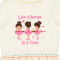 thumbnail image 4 of Inktastic Life's Better in a Tutu Ks Girls Toddler Dress, 4 of 5