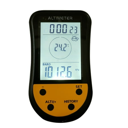 

Electronic Digital Altimeter 7 In 1 Multifunction LCD Backlight Mini Altimeter Barometer Weather Forecast Clock Calendar For Outdoor Climbing Hiking Fishing