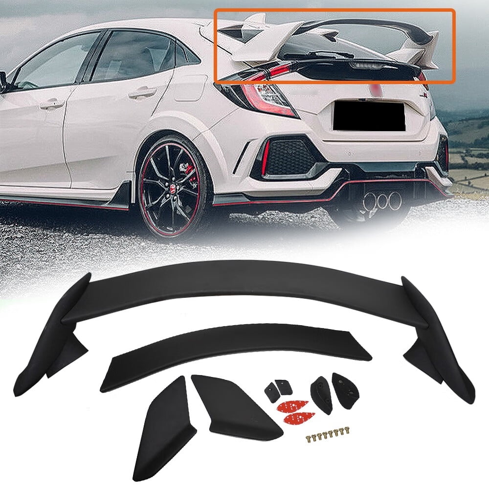 ZXMT Matte Black Rear Trunk Wing Spoiler Fit for 20162020 Honda Civic