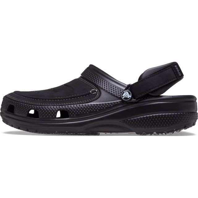 Zuecos Crocs Yukon Vista II LiteRide para hombre, color negro/gris, modelo 9US