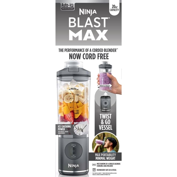 Ninja Blast MAX 20-Oz Portable Personal Blender, Twist & Go Vessel