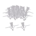 thumbnail image 4 of 100 Uds. de tacos y tornillos para placas de yeso, anclajes de pared huecos, dureza fuerte, cavidad de paneles de yeso huecos, fijaciones de pared par Blanco Sunnimix Tornillos para tacos de yeso, 4 of 8