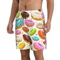thumbnail image 2 of Disketp Men'S Swim Trunks Hawaiian Breathable Surf Beach Swimsuits Mesh Lining Beach Shorts With Pockets-Color Donut, 2 of 9
