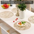 thumbnail image 3 of Mantel individual ANGGREK Otros PVC dorado Redondo 38 cm, 3 of 8