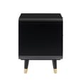 thumbnail image 5 of Maklaine Contemporary 24.8"H Mid-Century Wood Nightstand in Black, 5 of 7