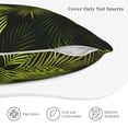 thumbnail image 5 of Bingfone Tropical Palm Leaves Fern Leaf Linen Throw Pillow Covers Cushion Case Pocket Button Vintage Farmhouse Pillowcase For Sofa Couch Bed 16"X16", 5 of 9