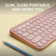 thumbnail image 2 of Teclado inalámbrico Logitech Pebble Keys 2 K380s - Tonal Rose, 2 of 9