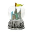 thumbnail image 1 of Silver NYC Apple Snow Globe Skyline [2.5 Inch] New York City Snow Globe Mini, 1 of 2