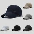 thumbnail image 4 of Men's Summer Breathable Perforated Outdoor Sunblock Reflective Strip Quick Drying Visor Baseball Cap, 4 of 4