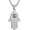 Silver&Brown Eye, variant on Stainless Steel Hands of Fatima Necklace Solomon Hexagram Talisman Necklace with Blue Evil Eye