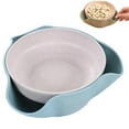 thumbnail image 2 of Uioepy Collecting Snack Bowl Double Dish Serving Bowl Pistachio Bowl Double Dish PP Snack Bowls Candy Bowl with Food Waste Snack Serving Bowl for Home and kitchen Blue, 1*Fruit plate, 2 of 8