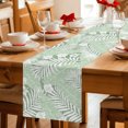 thumbnail image 5 of Table Runners 120 Inches Long Dress Scarves, Sage Green Palm Tree Farmhouse Coffee/Dining/Kitchen Table Decor Table Runner for Living Room, Summer Tropical Plants Leaves Vintage Flowers 13x120 Inch, 5 of 9