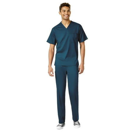

WonderWink Pro Men s V-Neck Top & Straight Leg Cargo Pant Scrub Set