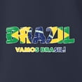 thumbnail image 3 of Wild Bobby Brazil Flag Pride Graphic Vamos Brasil Selecao | Unisex Novelty Graphic T-Shirt | Soccer Football Fan Gift for Men Women Standard V-Neck Tee, 3 of 5
