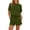 Army Green, variant on Miqool Two Piece Short Sets for Women Casual Summer Outfits Short Sleeve Crew Neck with Pockets Lounge Matching Set