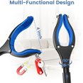 thumbnail image 2 of 2 Pack 36 Inch Grabber Reacher Tool for Seniors, Foldable Reacher Grabbers Pickup Stick with Anti-Slip 90° Rotating Jaw, 4" Wide Extended Claw with Magnet for Disabled, 2 of 7