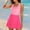 Pink, variant on Swim Dresses for Women Tummy Control,Women Piece Swimsuit Skirt Control Bathing Suit Color Block Swim Dress Swimwear with Pockets