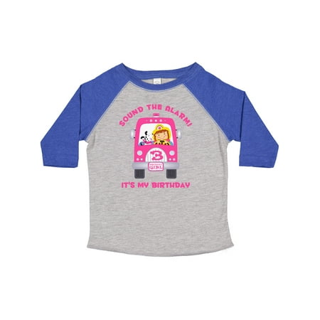 

Inktastic Fire Truck Girl 3rd Birthday Gift Toddler Toddler Girl T-Shirt