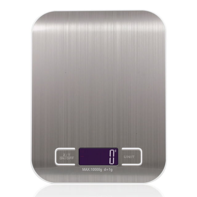 Kitchen Scale Digital Food Scale 10KG Measuring for Cooking Baking g lb oz ml kg Milk ml Stainless Steel Rechargeable