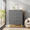 Gray, variant on Luku 5 Drawer Contemporary Dresser for Bedroom, White Chest with Gold Handles and Metal Legs, Wide Storage Drawers for Entryway, Living Room