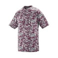 thumbnail image 2 of Augusta Sportswear Youth Digi Camo Wicking Two-Button Jersey, 2 of 3