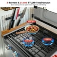 CAMPLUX RV Cooktop 3 Burners Slide-in, Outdoor Propane Cooktop Stove ...