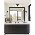 thumbnail image 3 of VAD-324W-MB-AGB Dainolite Vivaldi - 4 Light Bath Vanity In Transitional Style-8 Inches Tall and 32.5 Inches Wide-Matte Black/Aged Brass Finish, 3 of 9