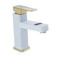 thumbnail image 1 of Grifo de cocina Grifo mezclador Pantalla de temperatura LED Grifo de baño para lavabo Baño Blanco y dorado Gloria Grifo de baño, 1 of 8