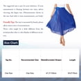 thumbnail image 7 of CHICTRY Womens Lyrical Belly Dance High Low Skirt Maxi Dance Skirt Ballroom Performance Flowy Skirt Black One Size, 7 of 7