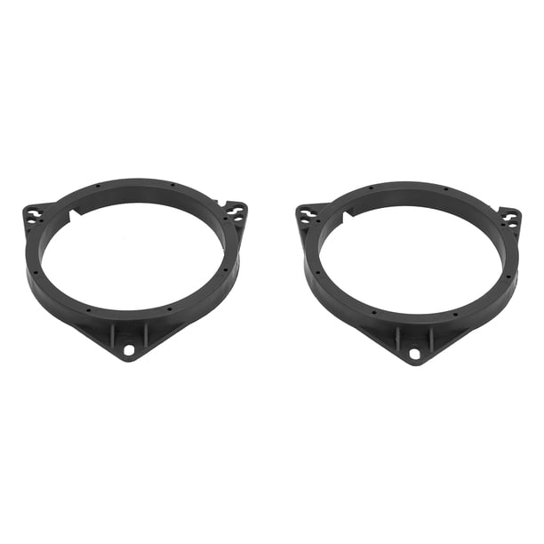 2 piezas de anillos para altavoces de audio de coche, color negro mate, repuesto para modificación de automóvil Nissan