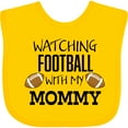 thumbnail image 3 of Inktastic Watching Football with My Mommy Boys or Girls Baby Bib, 3 of 4