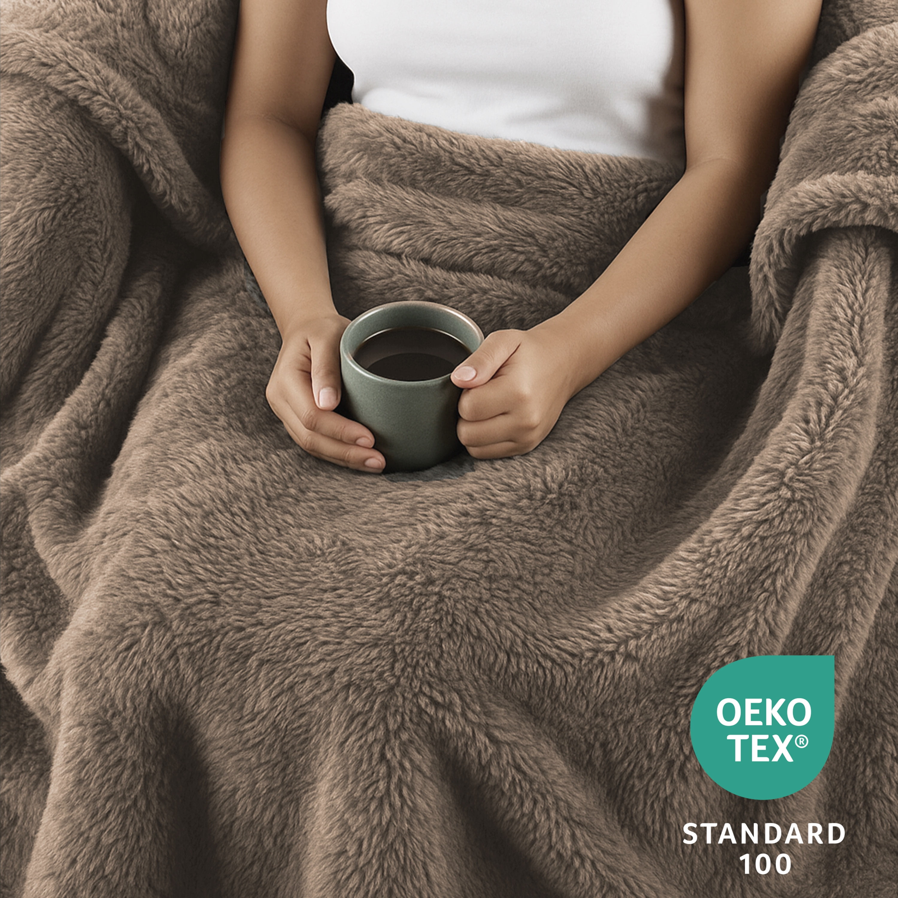 Sunbeam Electric Heated Throw Blanket Arctic Plush Eco 4 Heat