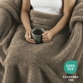 thumbnail image 3 of Sunbeam Electric Heated Throw Blanket Arctic Plush Eco 4 Heat Settings Auto Shut-Off 50" x 60", 3 of 10