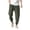A-Army Green, variant on Mens Joggers with Pockets on Side Cotton Linen Cropped Pant Drawstring Big Mens Bottoms Casual Loungewear