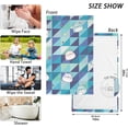 thumbnail image 2 of Coolnut Hamster Geometric Patterned Hand Towels 2 PCS, Cotton Bath Towel for Drying Face Hands Body Decorative Water Absorbent Lightweight Towels for Bathroom Ktichen Travel Gym, 16"x28", 2 of 6