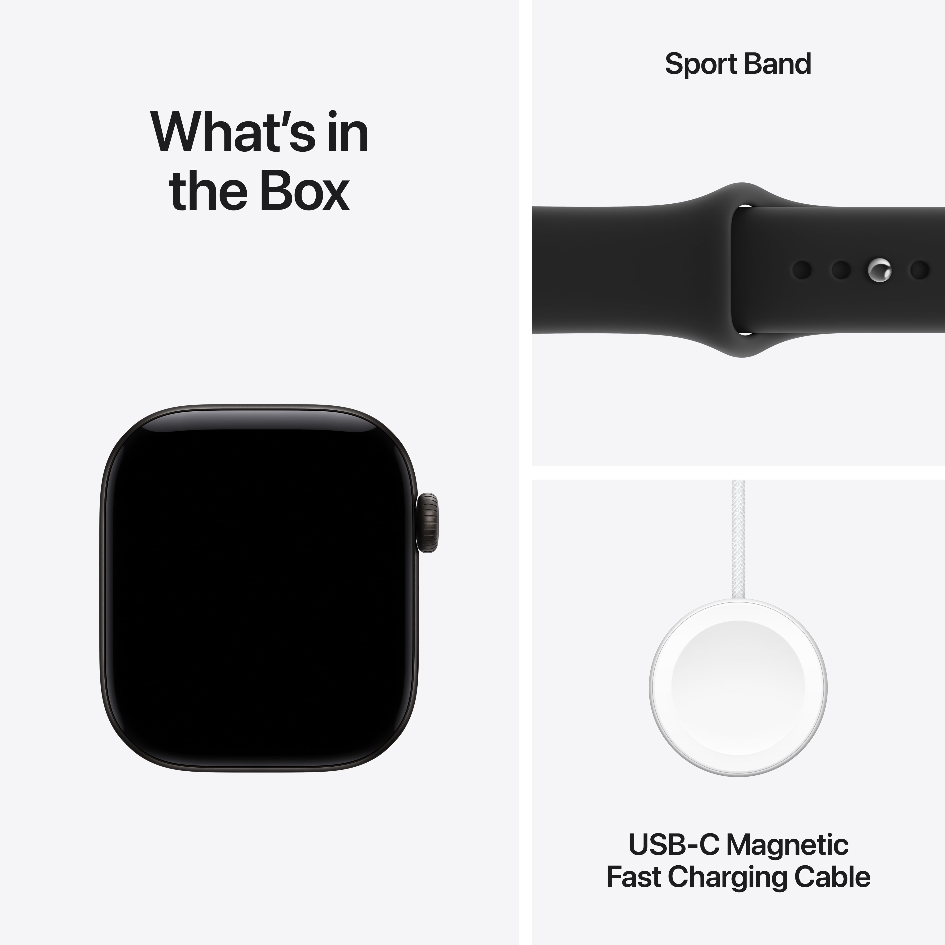 Apple Watch Series 12 GPS + Cellular 42mm Black Aluminum Case with Black Sport Band - S/M