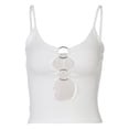 thumbnail image 3 of DuoJiaJ Women's Fashion Chest Hollowed Out Crop Crop Slim Fit Suspender Top Summer Tank Tops Women, 3 of 5