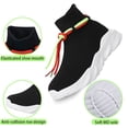 thumbnail image 2 of Cyiecw Sock Shoes for Kids Boys Girls Breathable Lightweight Sneakers High Top Slip on Shoes Athletic Walking Shoes(Toddler/Little Kid/Big Kid), 2 of 7