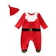 thumbnail image 3 of Traje de Papá Noel para bebé, mameluco de invierno, sombrero de Papá Noel, ropa para recién nacido, disfraz de Papá Noel para Festival de año Nuevo, , tamaño 100 Salvador Dali Disfraz de Papá Noel, 3 of 7