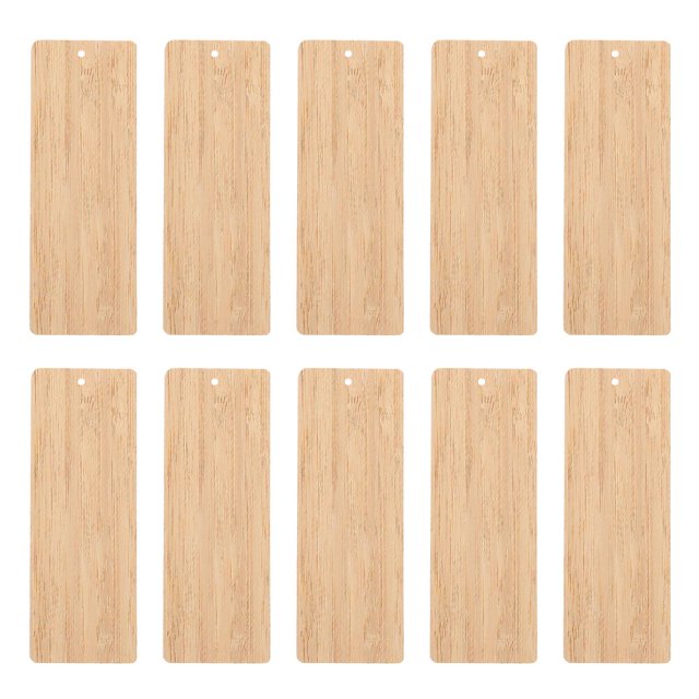 Marcadores en blanco de bambú XCF 10 piezas DIY marcador en blanco decoración de bricolaje
