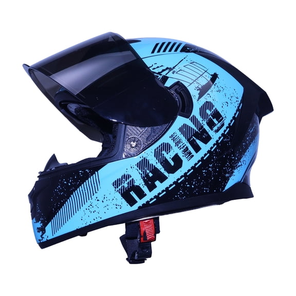 shamofeng Full-Face Adult Motorcycle Helmet, Motocross ATV Offroad Dirt Bike Helmet DOT Approved, L Size