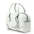 thumbnail image 3 of Michael Kors Women's Thompson Extra-Small  Pebbled Leather Convertible Crossbody Bag (Optic White), 3 of 6