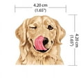 thumbnail image 3 of WIRESTER Car Air Freshener Fragrance Vent Clip Decoration, Winking Golden Retriever Dog, 3 of 8