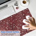 thumbnail image 4 of Long Mouse Pads for Desk,Red Christmas Snow Pattern Desk Mats on Top Of Desks, Desk Mouse Pad Extra Large with 3mm Non-Slip Base and Stitched Edge for Gaming,Office,Work,Home 31.5x15.7in, 4 of 5