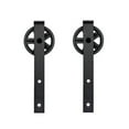 thumbnail image 4 of Set Rollers Sliding Barn Door Zinc Alloy 120mm Accessories Door Pulley Wheels Hanging Rail Roller Kit Replacement, 4 of 10