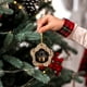 thumbnail image 5 of Pendiente de Árbol de Navidad, Adornación de Hogar, Collar de Árbol de Navidad, Acrílico, Durable, para Salón, para Estudio, Metal, Pequeño, para Dormitorio, 5 of 9