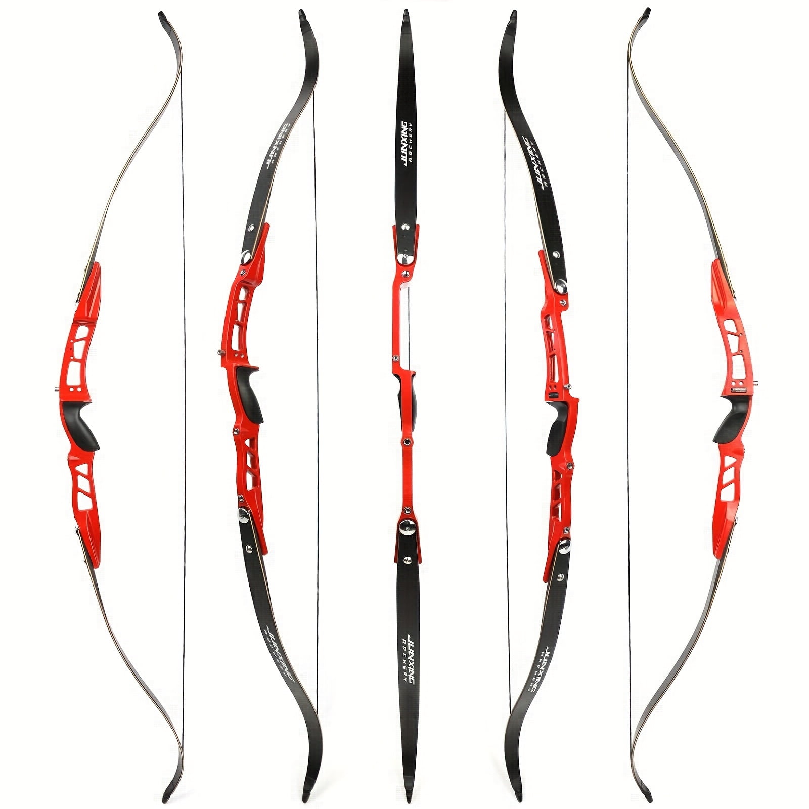 1 Set 40lbs Aluminum Alloy Recurve Bow for Archery Competition, Outdoor Hunting and Shooting - Recurve Bow Kit, Target Practice, Lightweight Design, Durable Construction, Precision Engineering